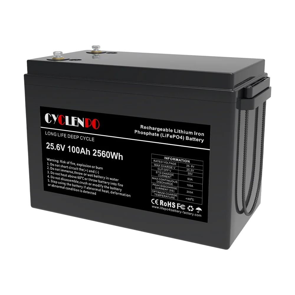 LiFePO4 акумулятор глибокого циклу 150 АН, 25.6 V